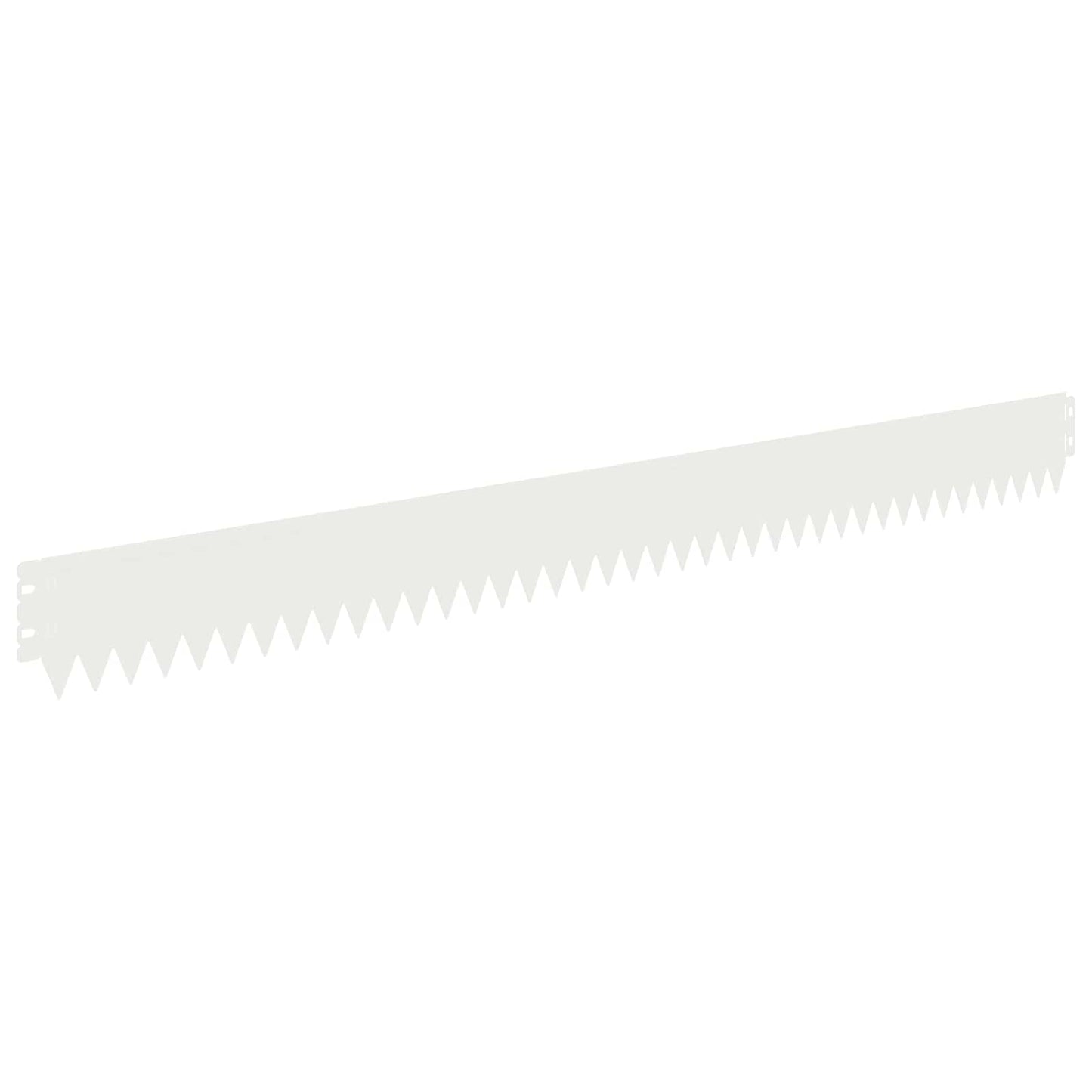 Bordura per Prato 10 pcs 103 x 10 cm Acciaio Bianco | homemem39