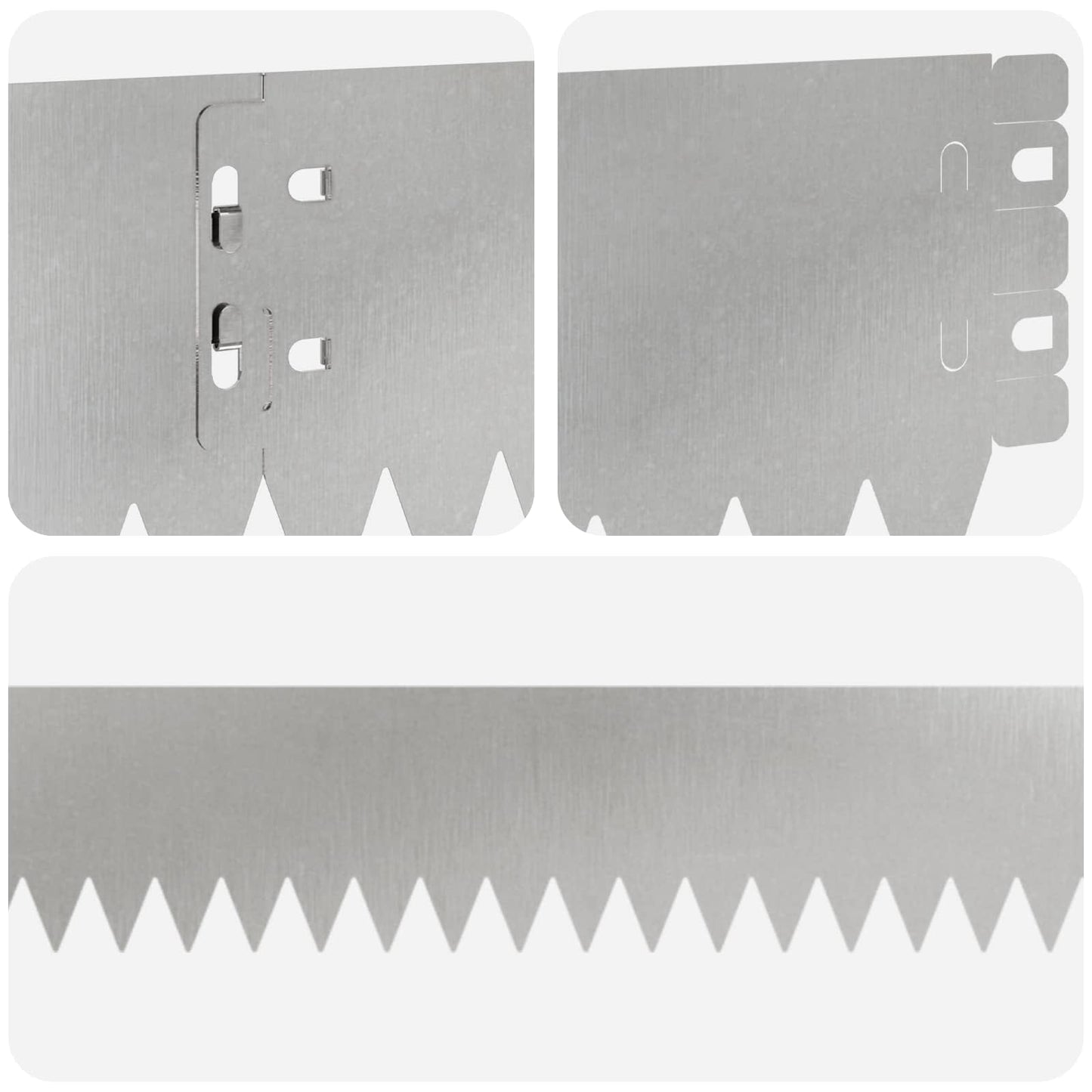 Bordura per Prato 50 pcs 103 x 10 cm Acciaio Argento | homemem39