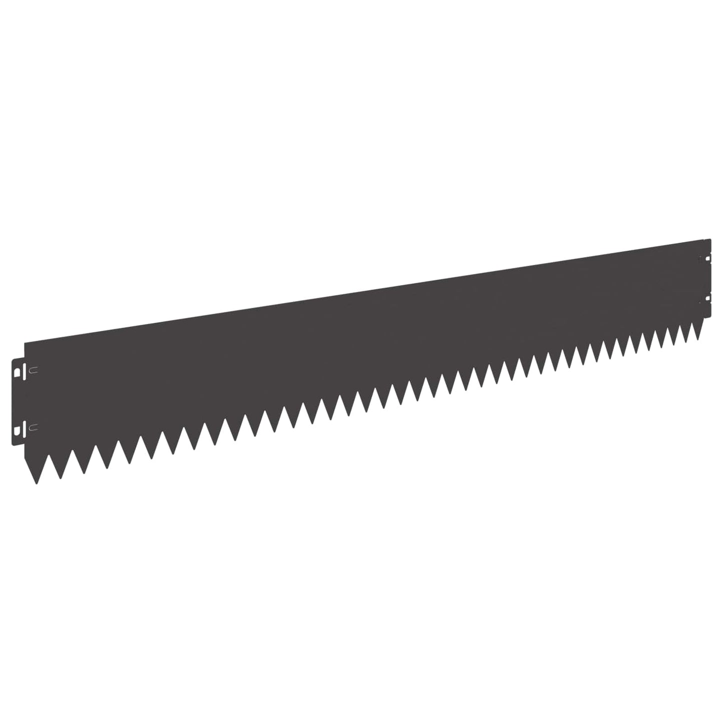 Bordura per Prato 10 pcs 103 x 15 cm Acciaio Nero
