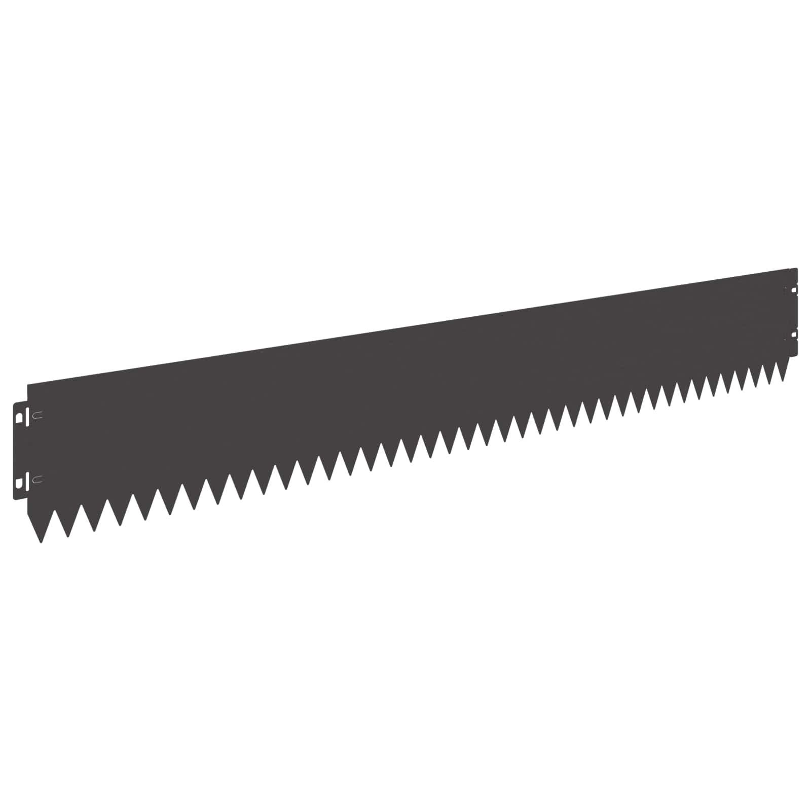 Bordura per Prato 20 pcs 103 x 15 cm Acciaio Nero | homemem39
