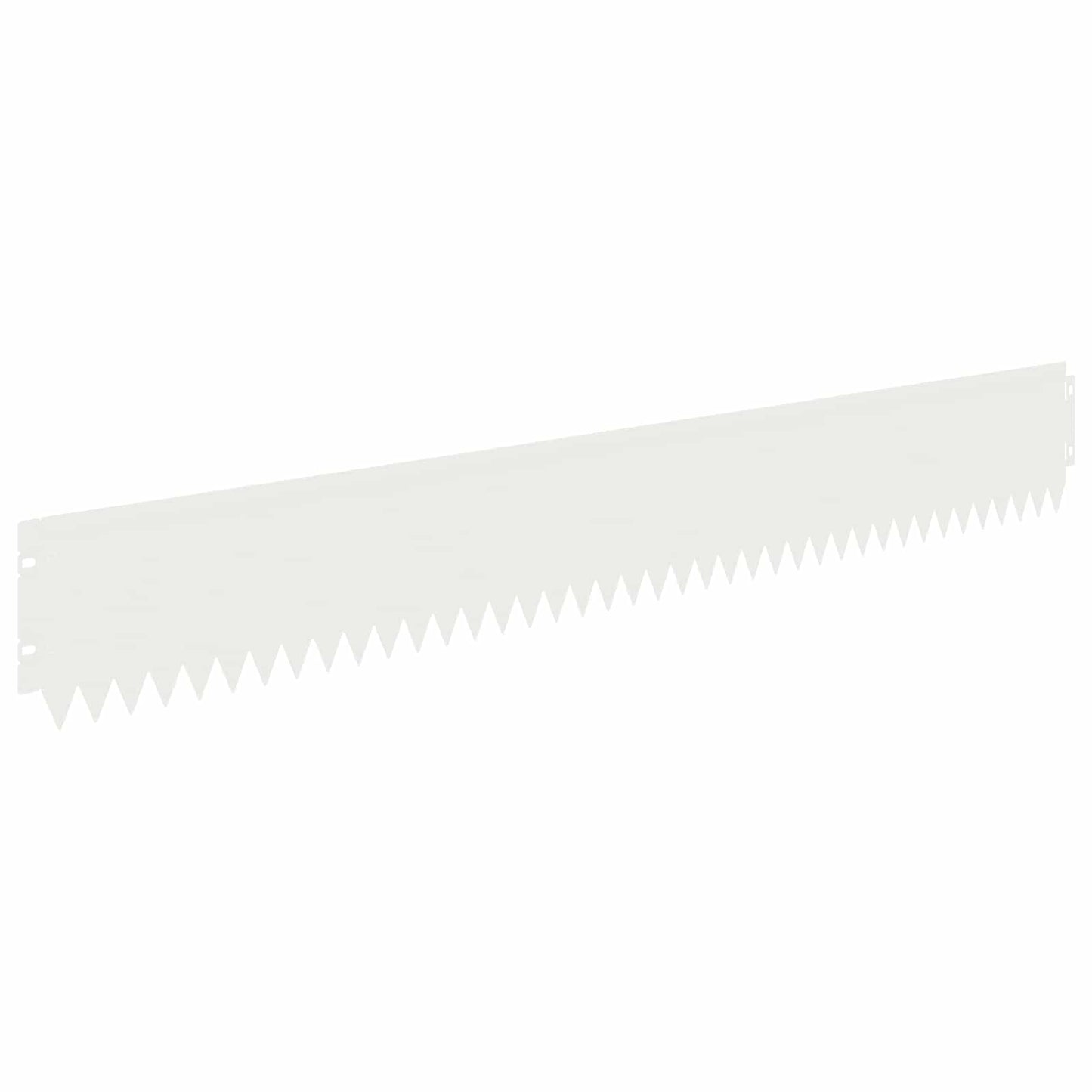 Bordura per Prato 10 pcs 103 x 15 cm Acciaio Bianco | homemem39