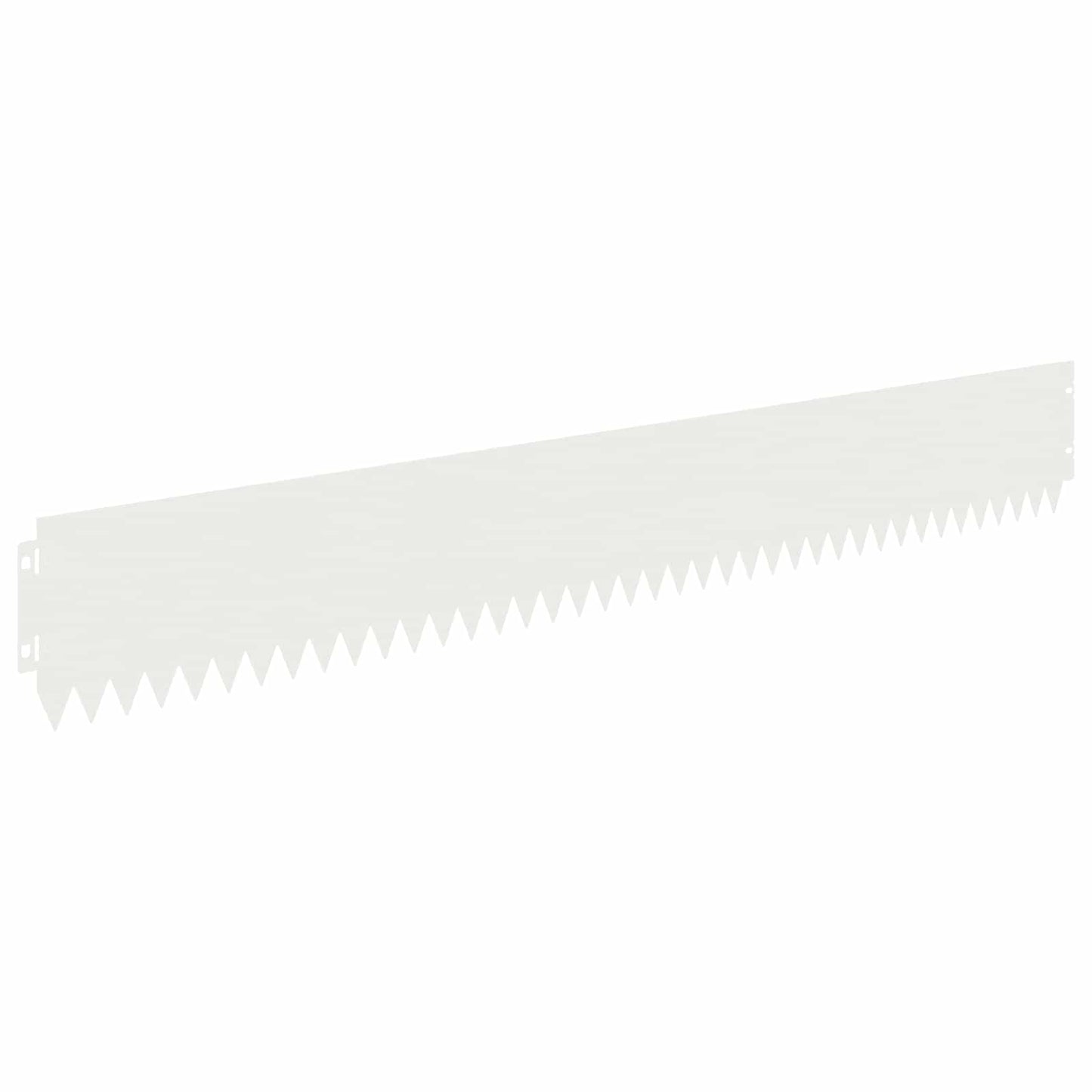 Bordura per Prato 20 pcs 103 x 15 cm Acciaio Bianco | homemem39