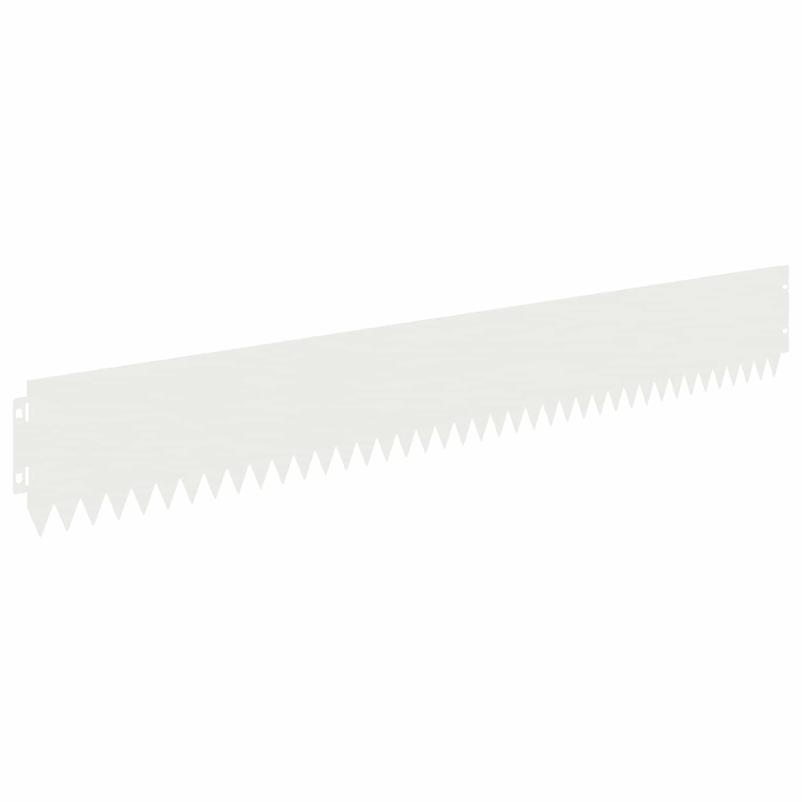 Bordura per Prato 20 pcs 103 x 15 cm Acciaio Bianco | homemem39