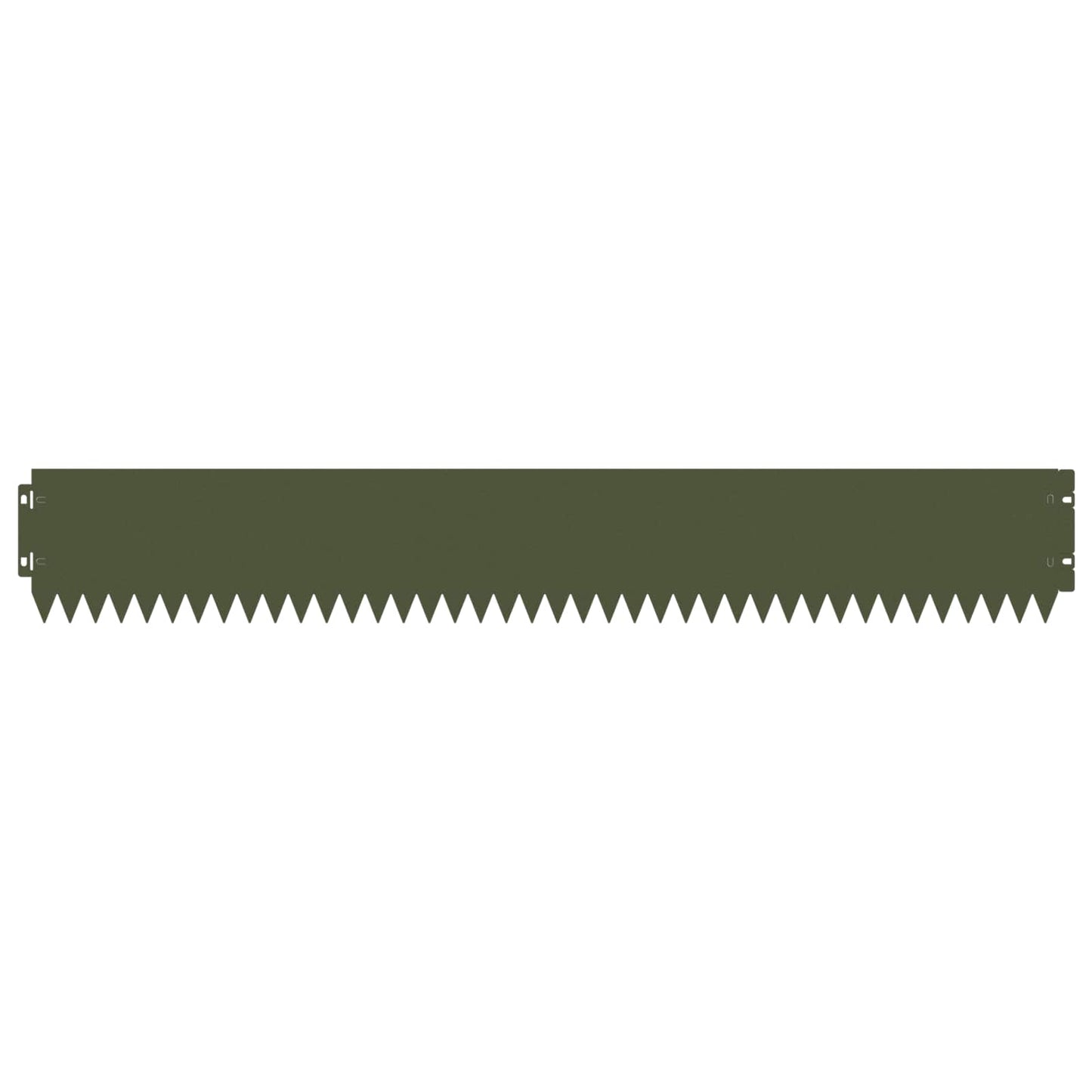 Bordura per Prato 10 pcs 103 x 15 cm Acciaio Verde Oliva | homemem39