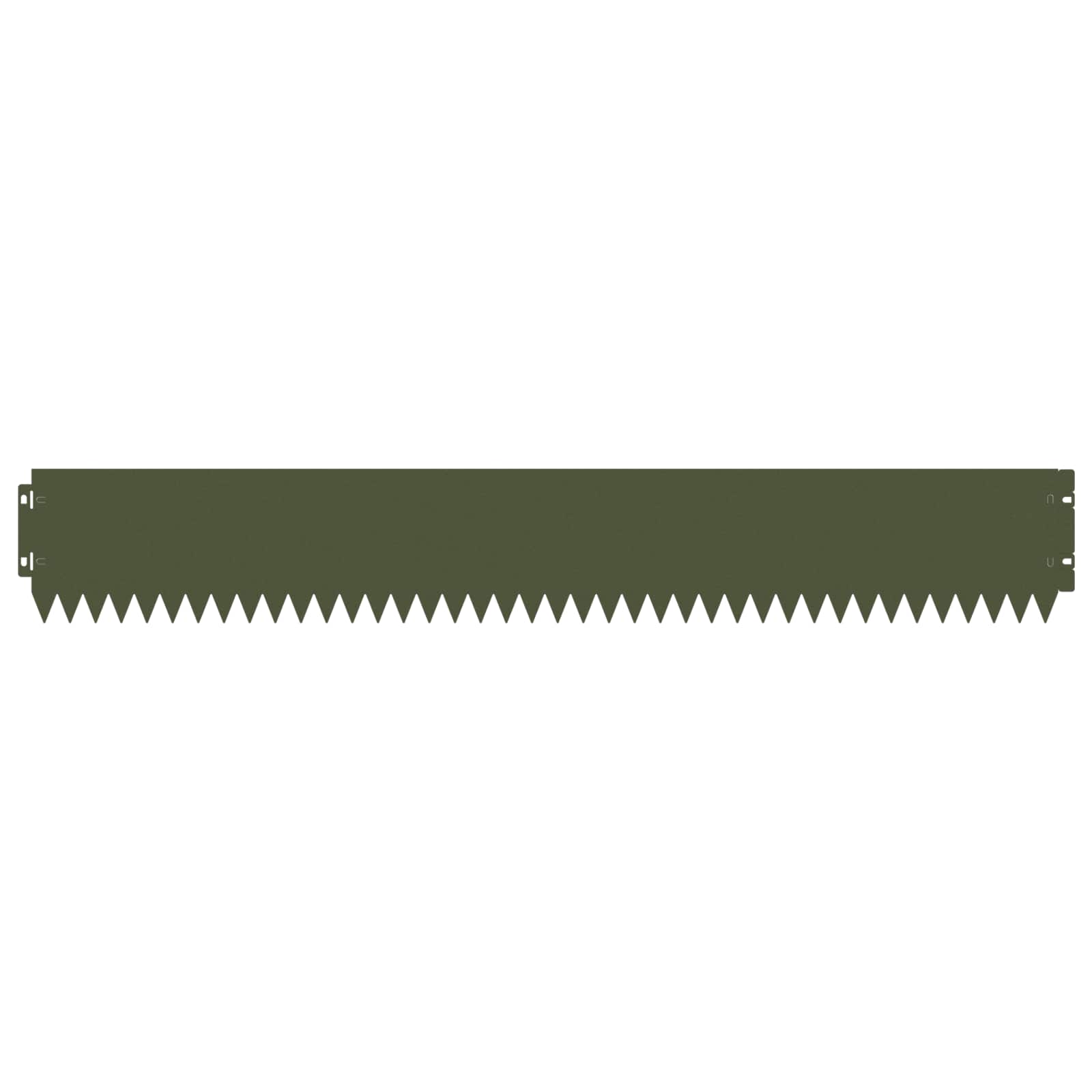 Bordura per Prato 10 pcs 103 x 15 cm Acciaio Verde Oliva | homemem39