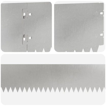 Bordura per Prato 10 pcs 103 x 15 cm Acciaio Argento | homemem39