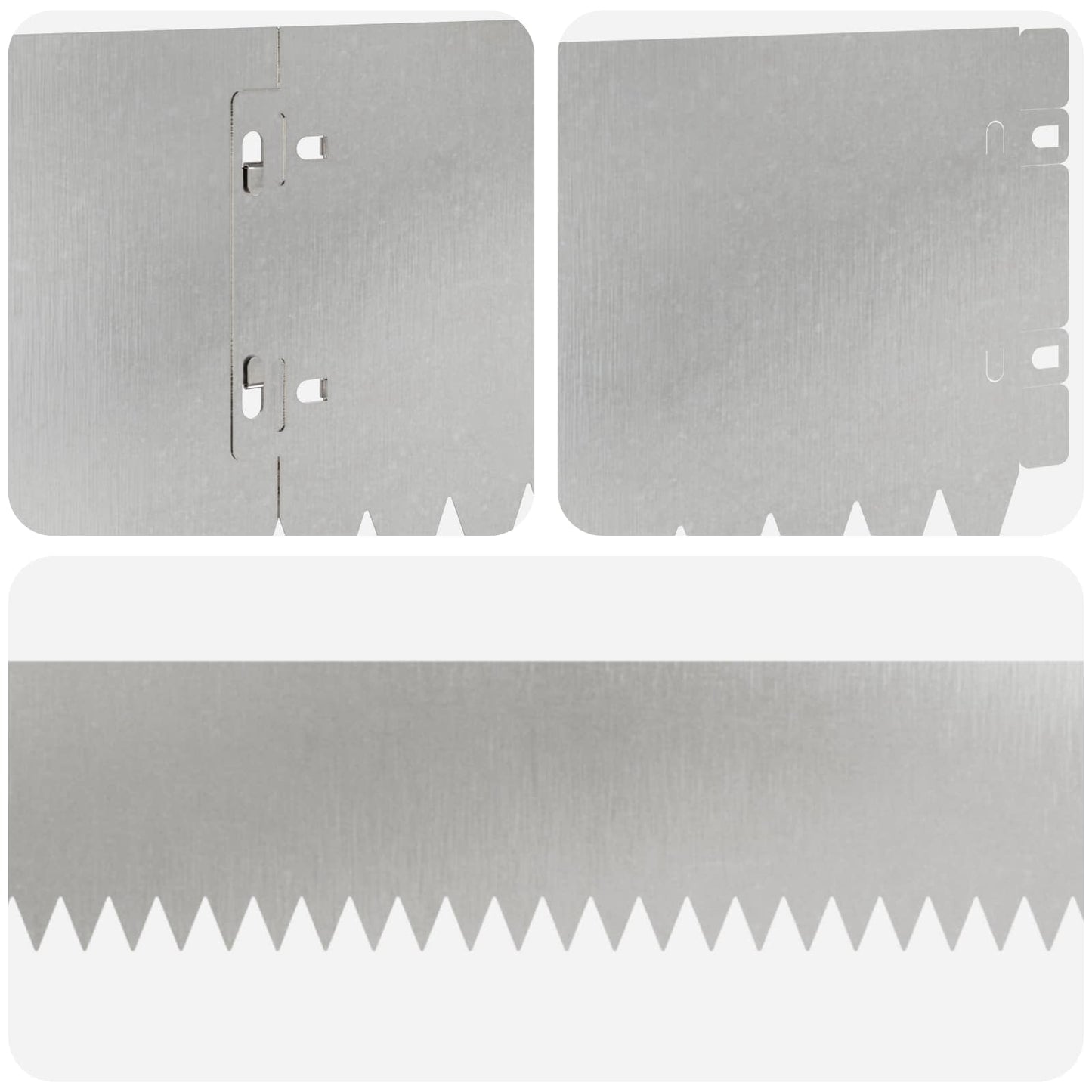 Bordura per Prato 20 pcs 103 x 15 cm Acciaio Argento | homemem39