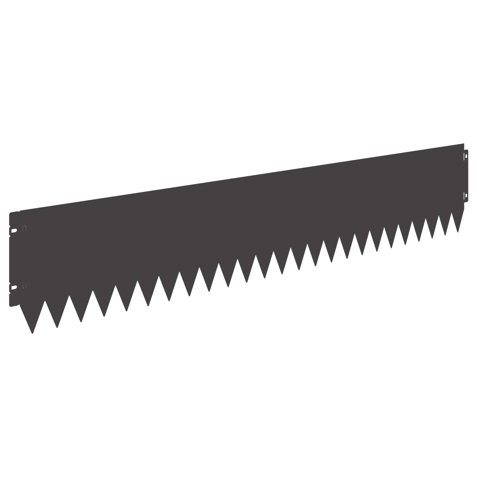 Bordura per Prato 10 pcs 103 x 20 cm Acciaio Nero | homemem39