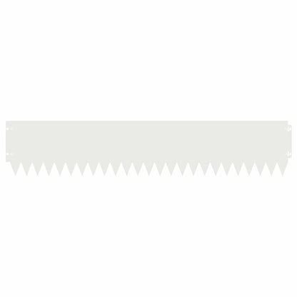 Bordura per Prato 20 pcs 103 x 20 cm Acciaio Bianco | homemem39