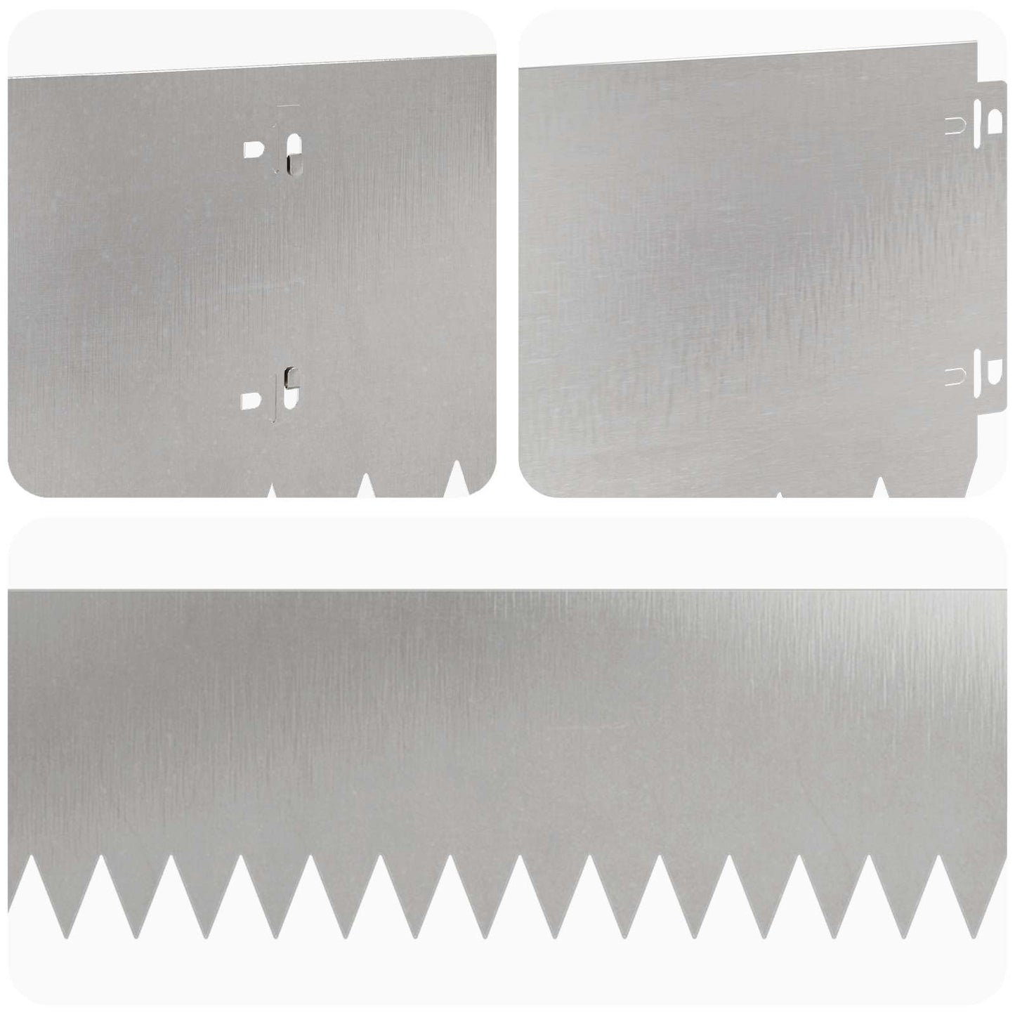 Bordura per Prato 20 pcs 103 x 20 cm Acciaio Argento | homemem39
