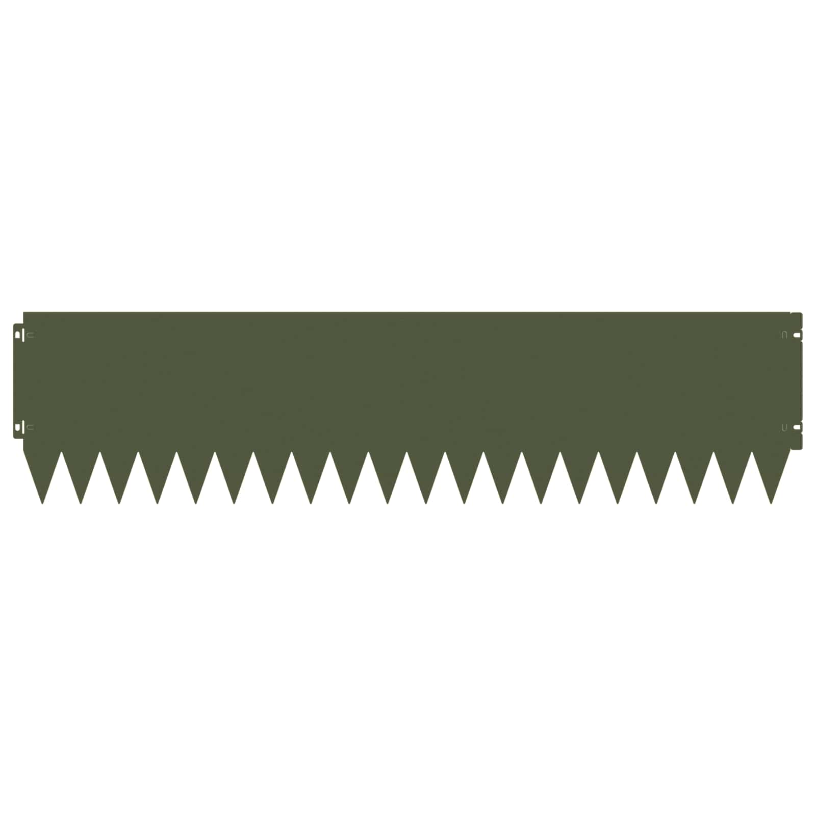 Bordura per Prato 10 pcs 103 x 25 cm Acciaio Verde Oliva | homemem39