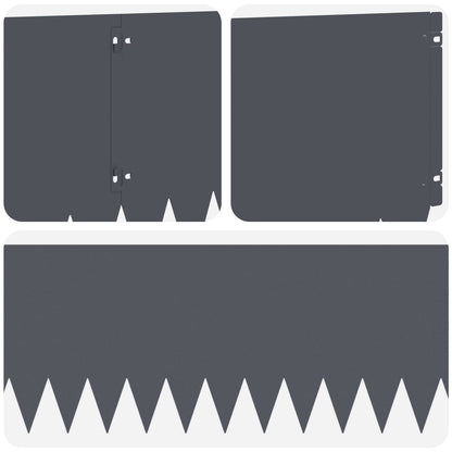 Bordura per Prato 10 pcs 103 x 30 cm Acciaio Antracite | homemem39