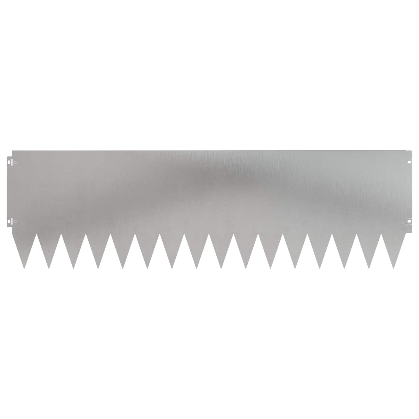 Bordura per Prato 10 pcs 103 x 30 cm Acciaio Argento | homemem39
