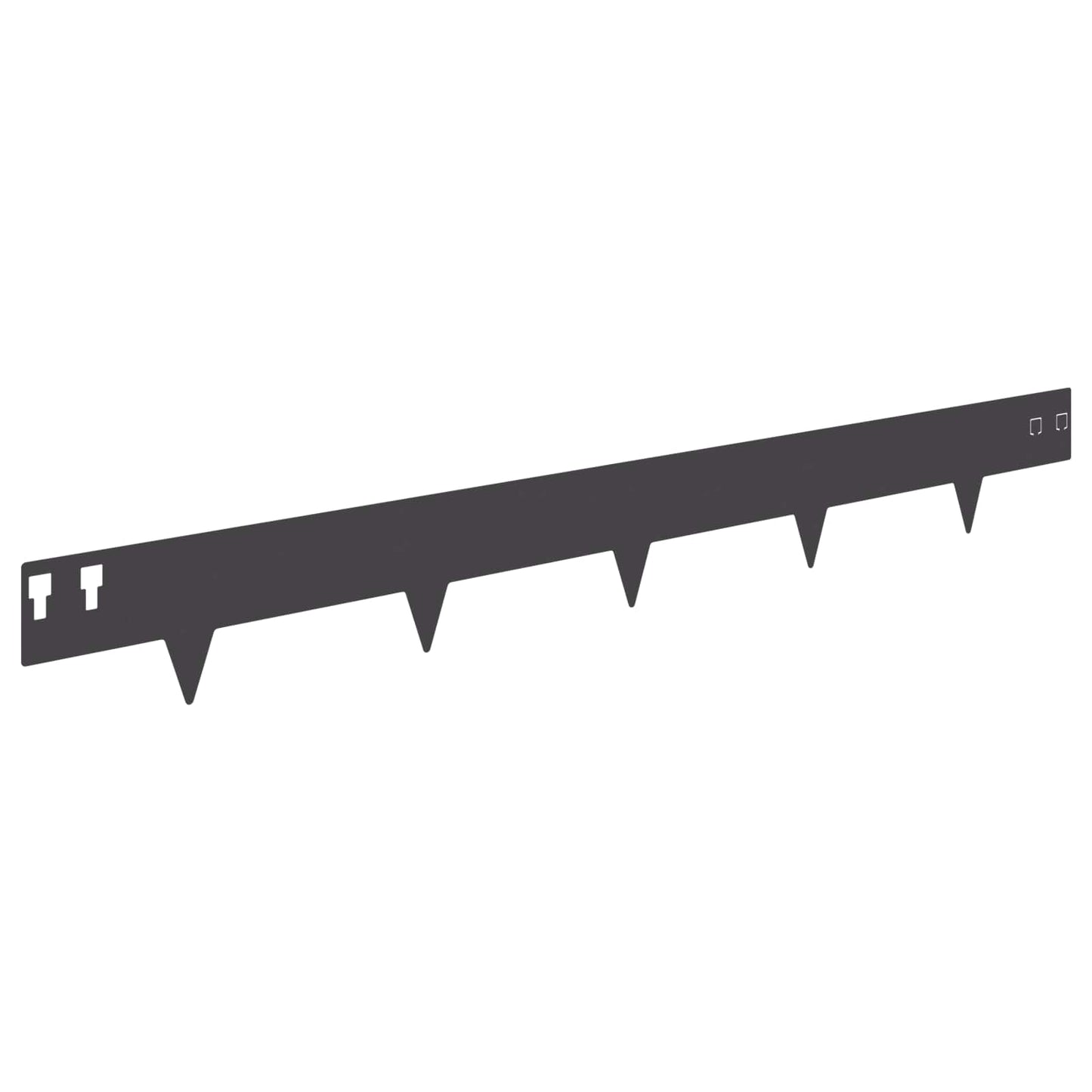 Bordura per Prato 50 pcs 100 x 12 cm Acciaio Nero | homemem39