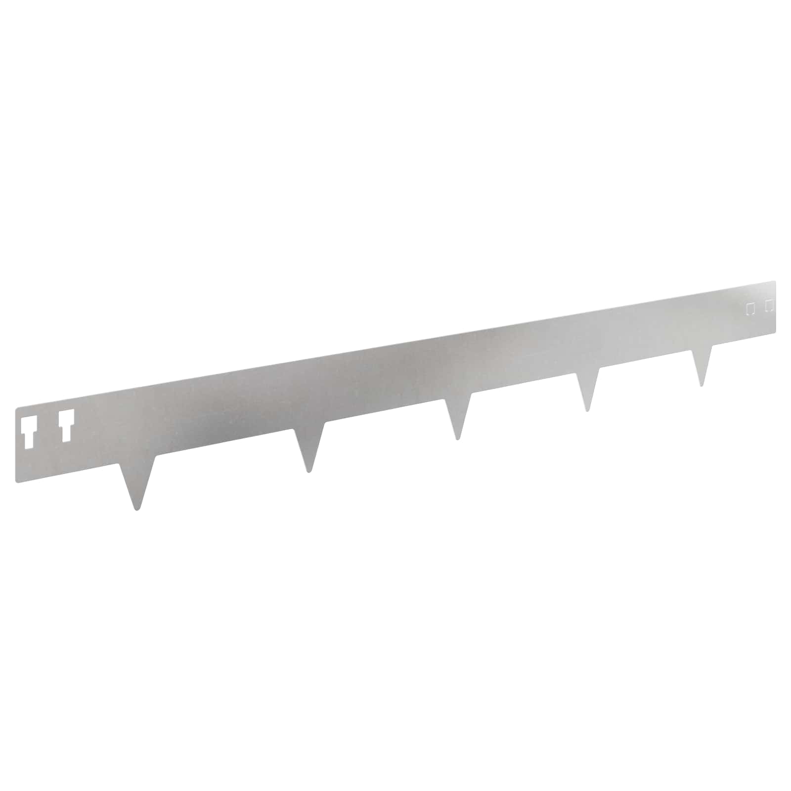 Bordura per Prato 50 pcs 100 x 12 cm Acciaio Argento | homemem39