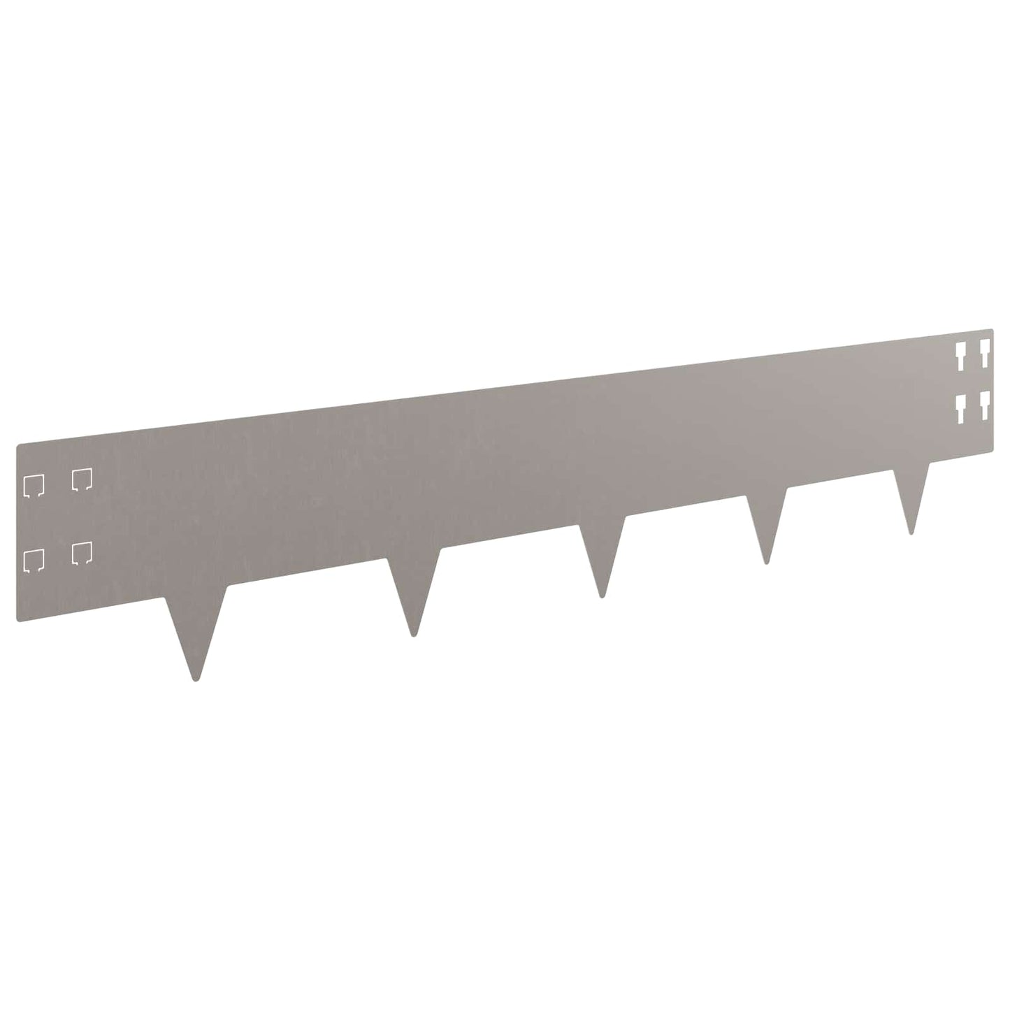 Bordura per Prato 10 pcs 100 x 20 cm Acciaio Ruggine | homemem39