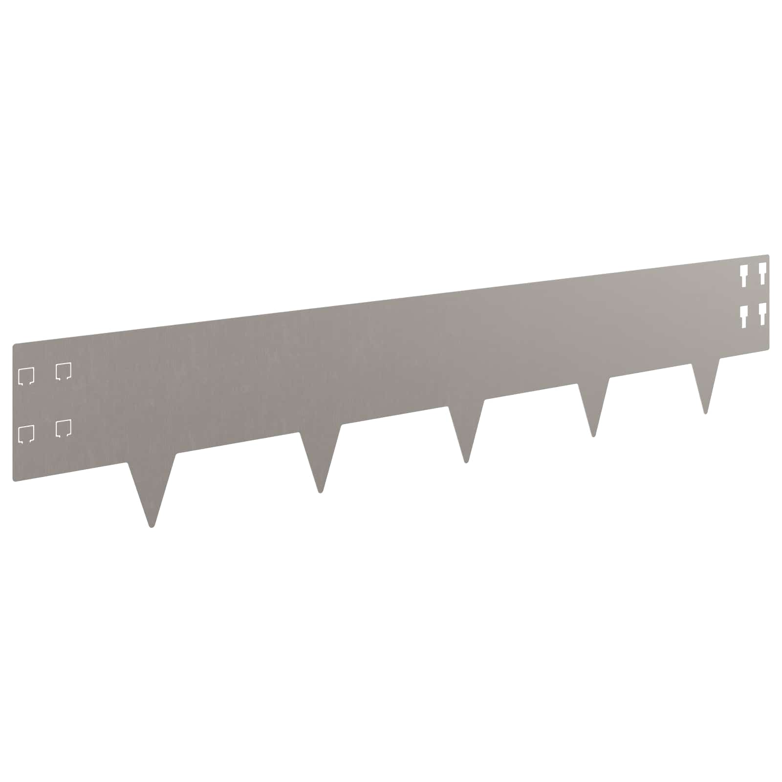 Bordura per Prato 20 pcs 100 x 20 cm Acciaio Ruggine | homemem39