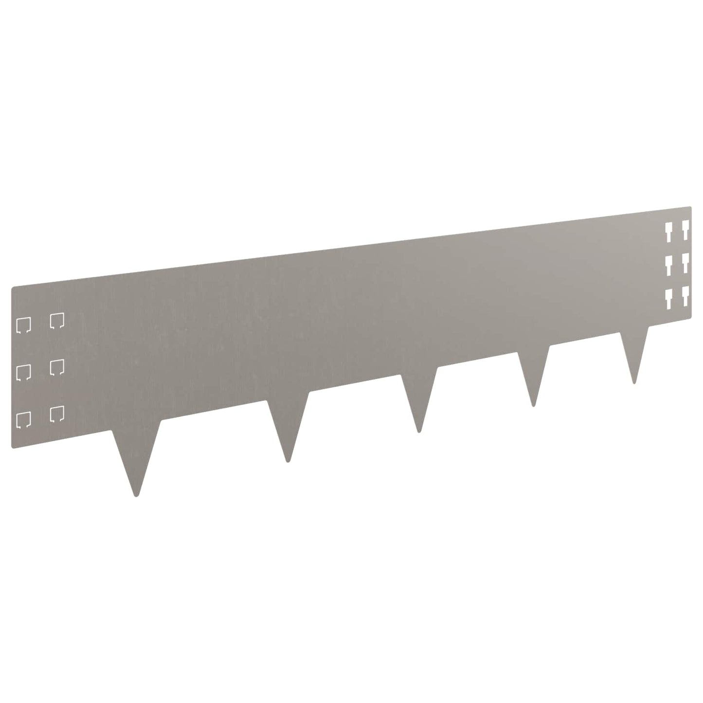 Bordura per Prato 20 pcs 100 x 25 cm Acciaio Ruggine | homemem39
