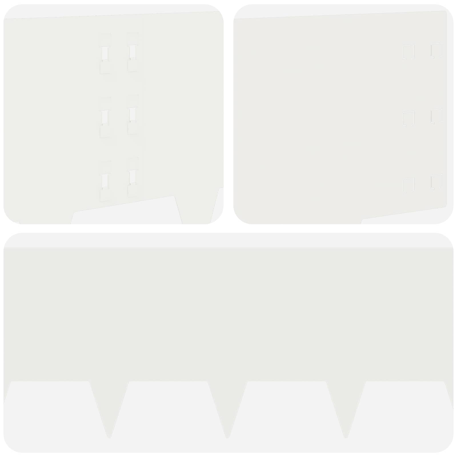 Bordura per Prato 10 pcs 100 x 30 cm Acciaio Bianco | homemem39