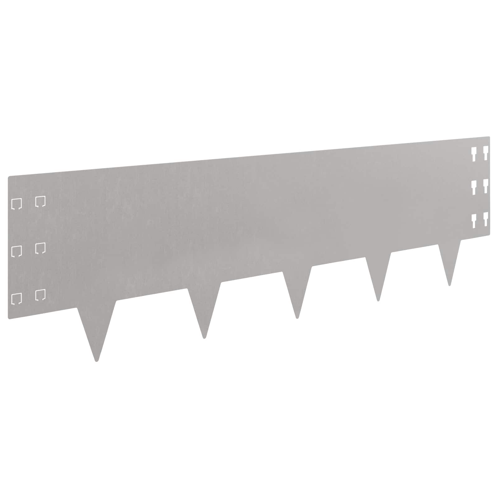 Bordura per Prato 10 pcs 100 x 30 cm Acciaio Ruggine | homemem39