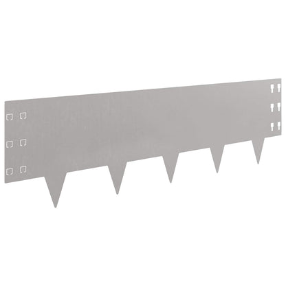 Bordura per Prato 20 pcs 100 x 30 cm Acciaio Ruggine | homemem39