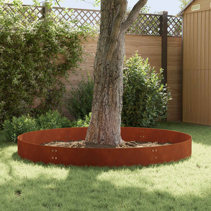 Bordura per Prato 30 pcs 100 x 30 cm Acciaio Ruggine | homemem39
