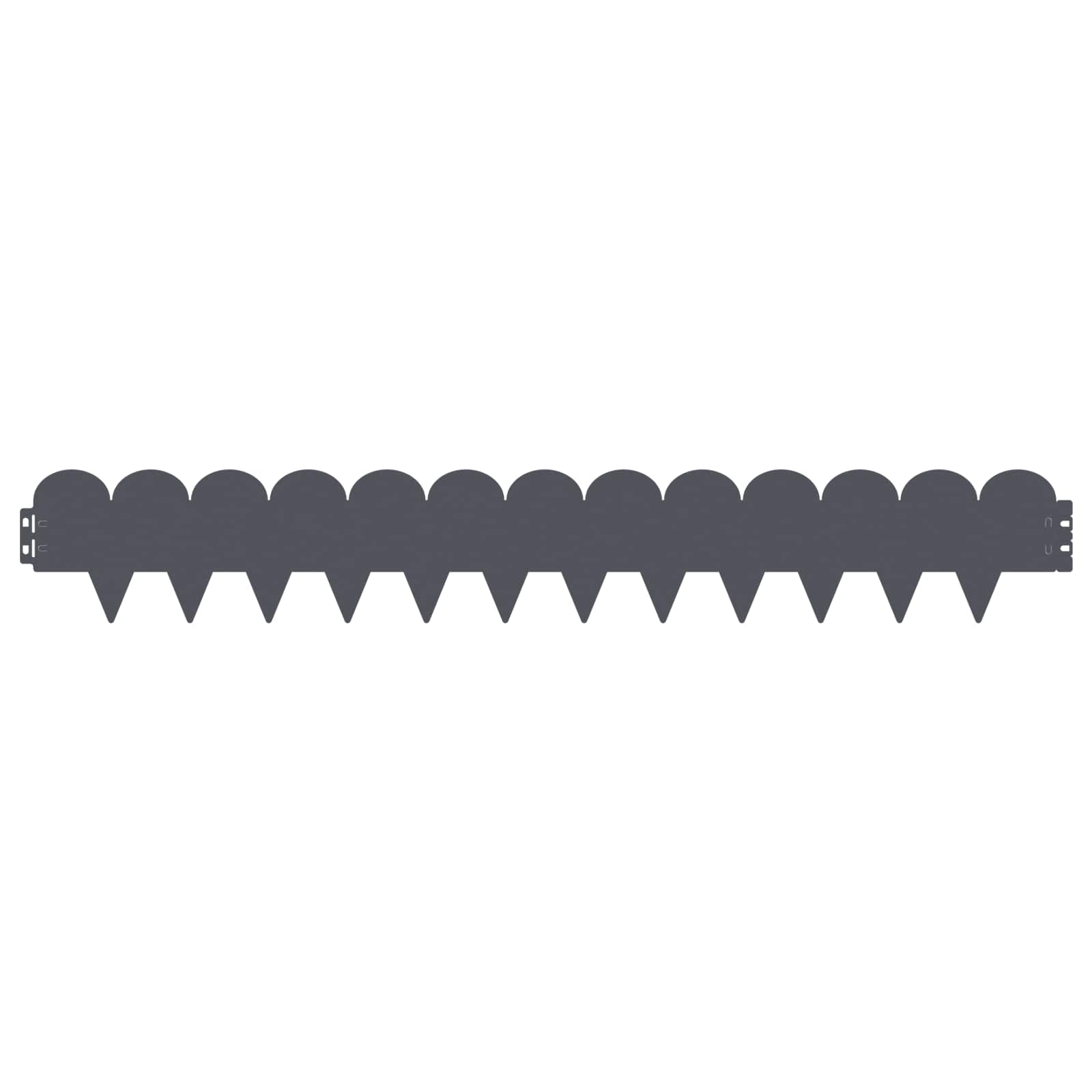 Bordura per Prato 20 pcs 103 x 15 cm Acciaio Antracite | homemem39