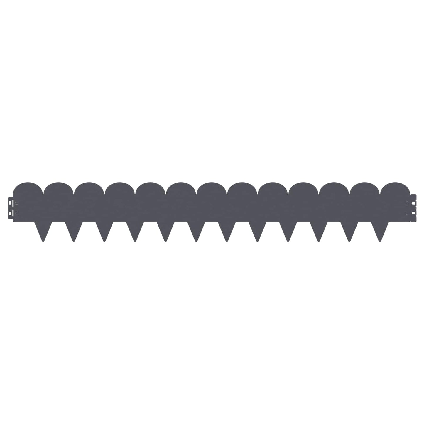 Bordura per Prato 30 pcs 103 x 15 cm Acciaio Antracite | homemem39