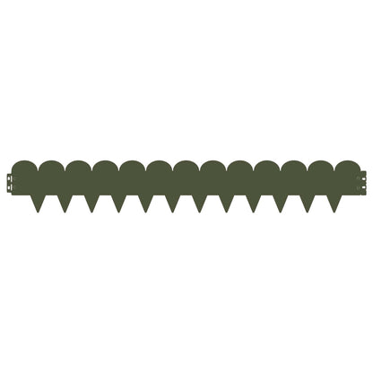 Bordura per Prato 20 pcs 103 x 15 cm Acciaio Verde Oliva | homemem39
