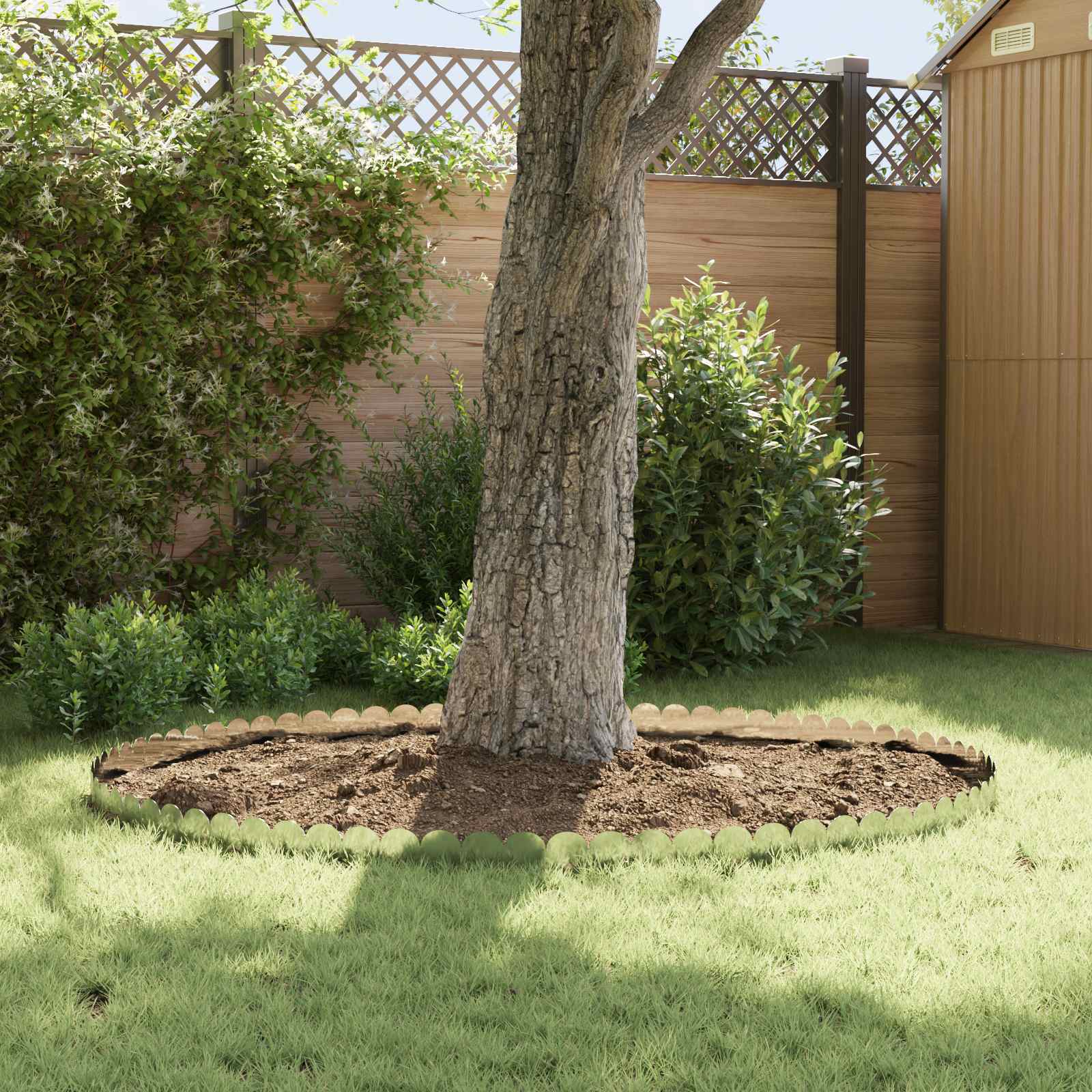 Bordura per Prato 20 pcs 103 x 15 cm Acciaio Argento | homemem39