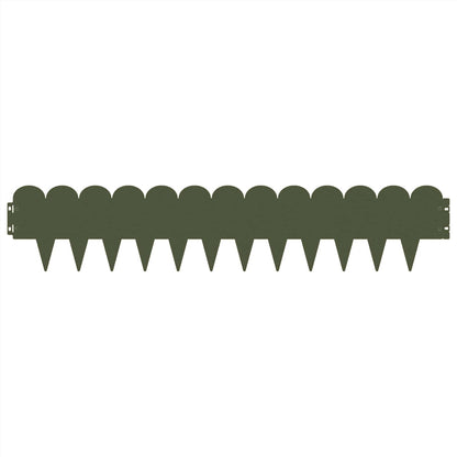 Bordura per Prato 20 pcs 103 x 20 cm Acciaio Verde Oliva | homemem39
