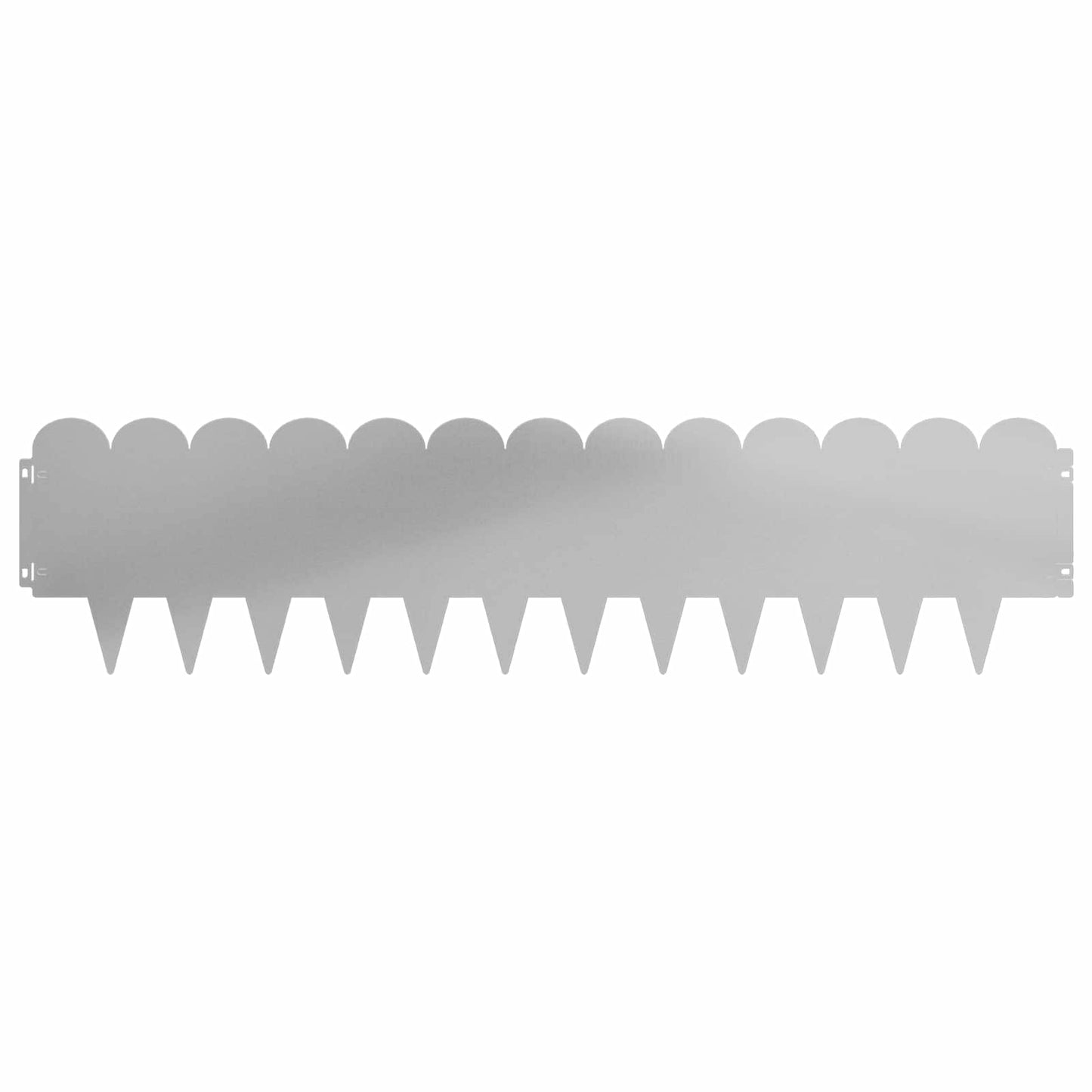 Bordura per Prato 30 pcs 103 x 25 cm Acciaio Argento | homemem39
