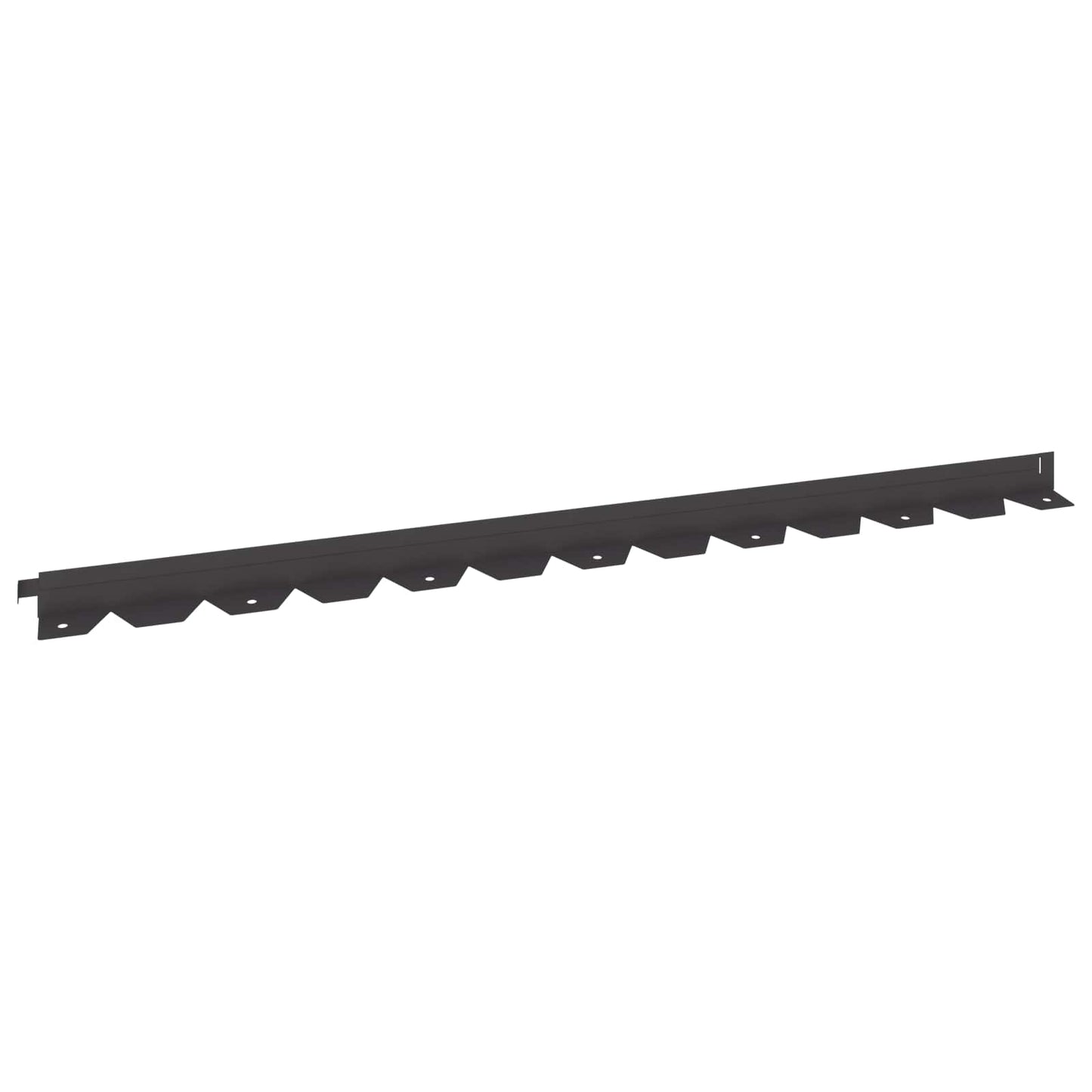 Bordura per Prato 10 pcs 102 x 4 x 4 cm Acciaio Nero | homemem39
