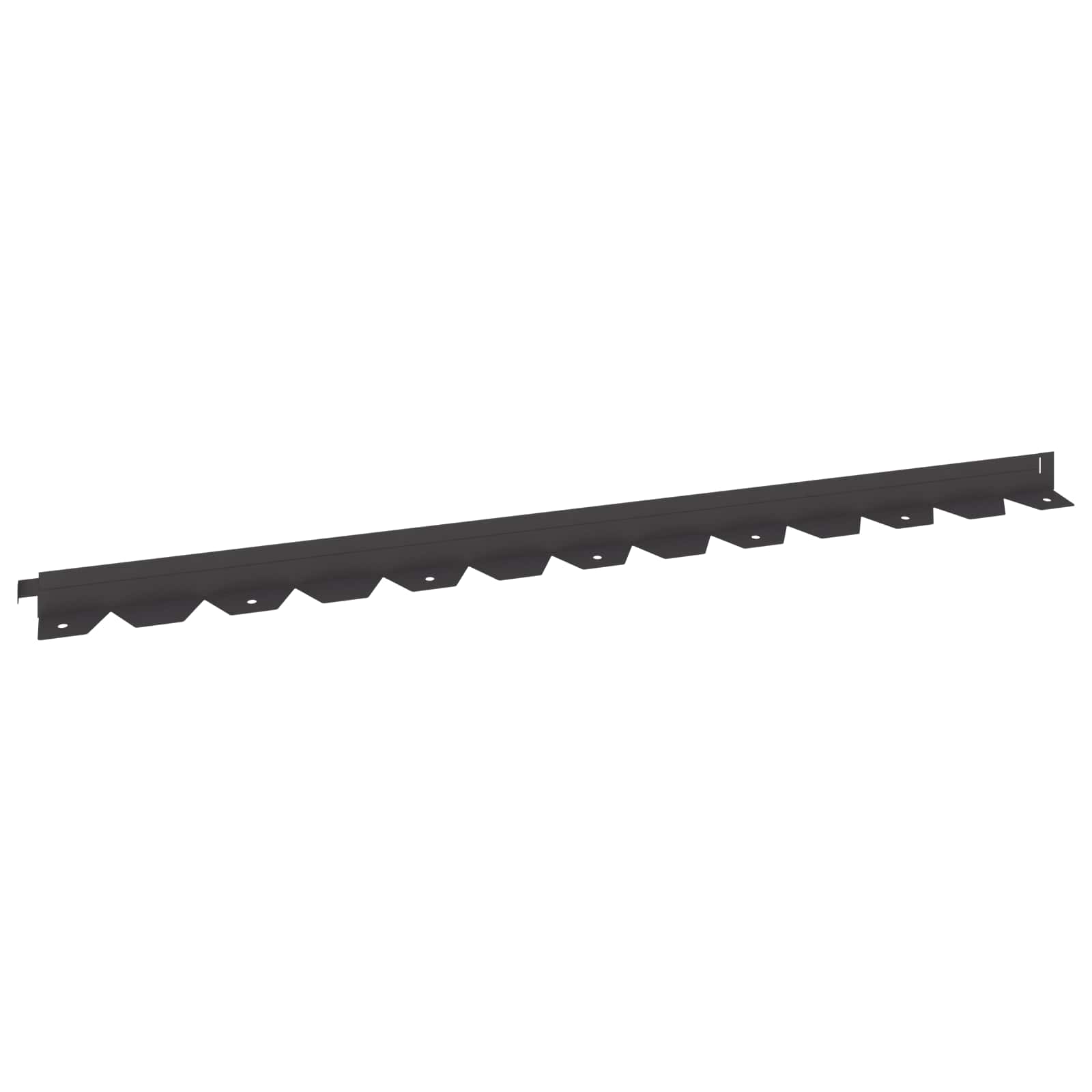 Bordura per Prato 10 pcs 102 x 4 x 4 cm Acciaio Nero | homemem39