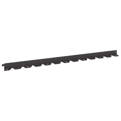 Bordura per Prato 10 pcs 102 x 4 x 4 cm Acciaio Nero | homemem39