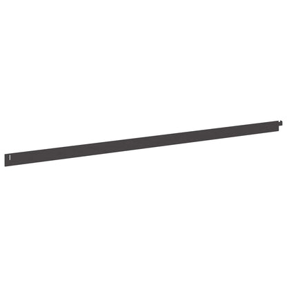 Bordura per Prato 20 pcs 102 x 4 x 4 cm Acciaio Nero | homemem39