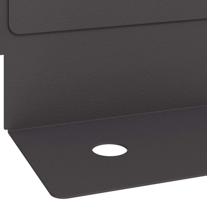 Bordura per Prato 30 pcs 102 x 4 x 4 cm Acciaio Nero | homemem39