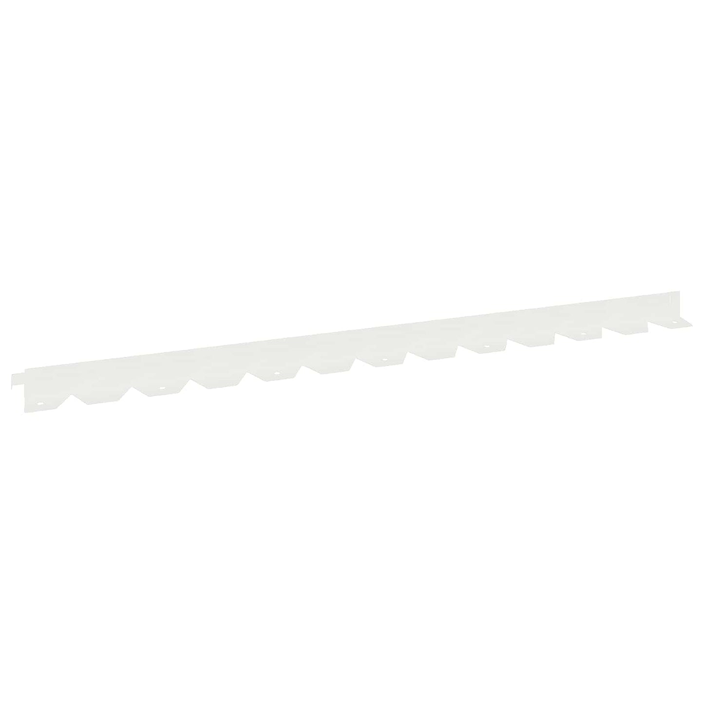 Bordura per Prato 20 pcs 102 x 4 x 4 cm Acciaio Bianco | homemem39