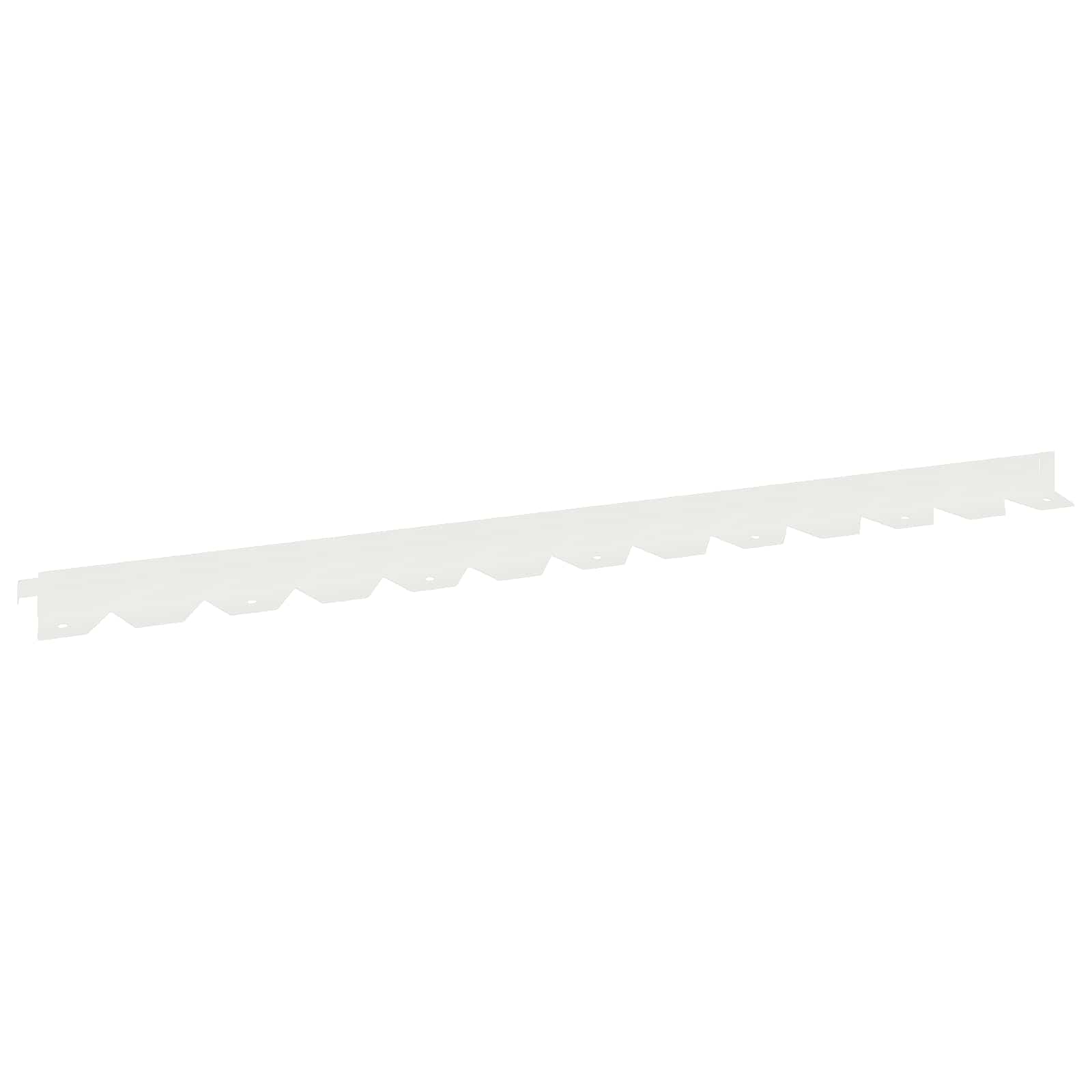 Bordura per Prato 30 pcs 102 x 4 x 4 cm Acciaio Bianco | homemem39