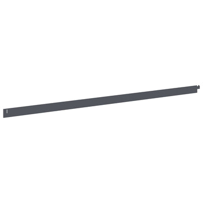Bordura per Prato 10 pcs 102 x 4 x 4 cm Acciaio Antracite | homemem39