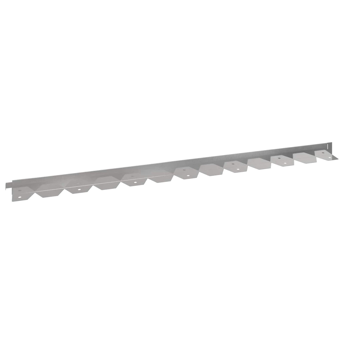 Bordura per Prato 30 pcs 102 x 4 x 4 cm Acciaio Argento | homemem39