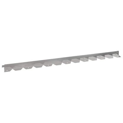 Bordura per Prato 30 pcs 102 x 4 x 4 cm Acciaio Argento | homemem39