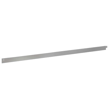 Bordura per Prato 50 pcs 102 x 4 x 4 cm Acciaio Argento | homemem39
