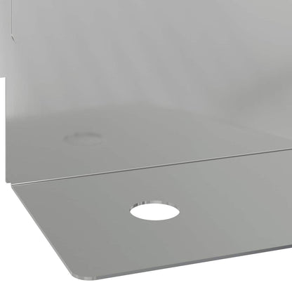 Bordura per Prato 20 pcs 102 x 4 x 4 cm Acciaio Argento | homemem39
