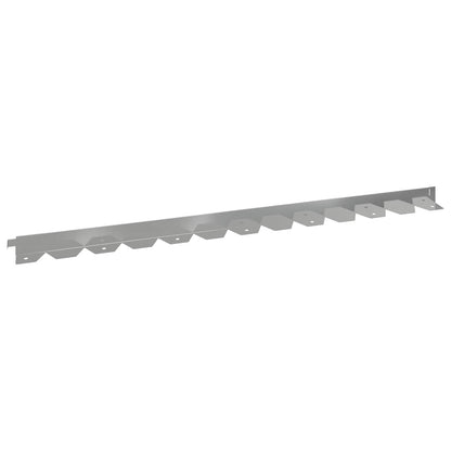 Bordura per Prato 30 pcs 102 x 4 x 4 cm Acciaio Argento | homemem39