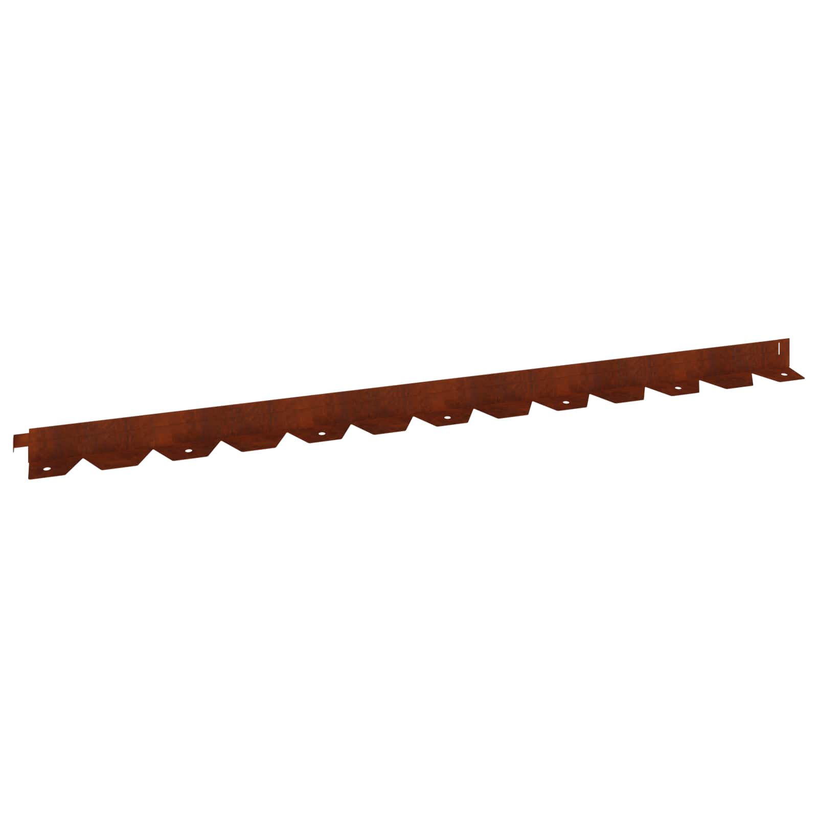 Bordura per Prato 30 pcs 102 x 4 x 4 cm Acciaio Ruggine | homemem39
