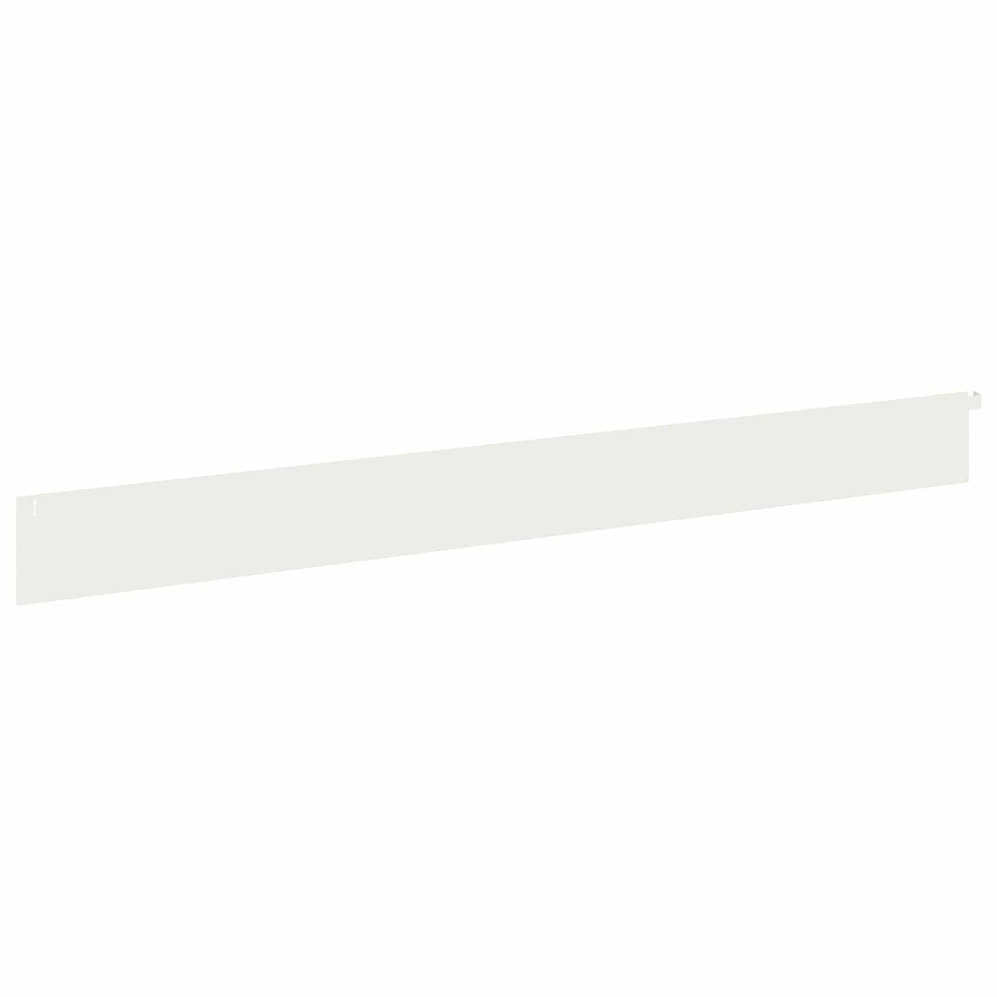 Bordura per Prato 10 pcs 102 x 10 x 4 cm Acciaio Bianco | homemem39