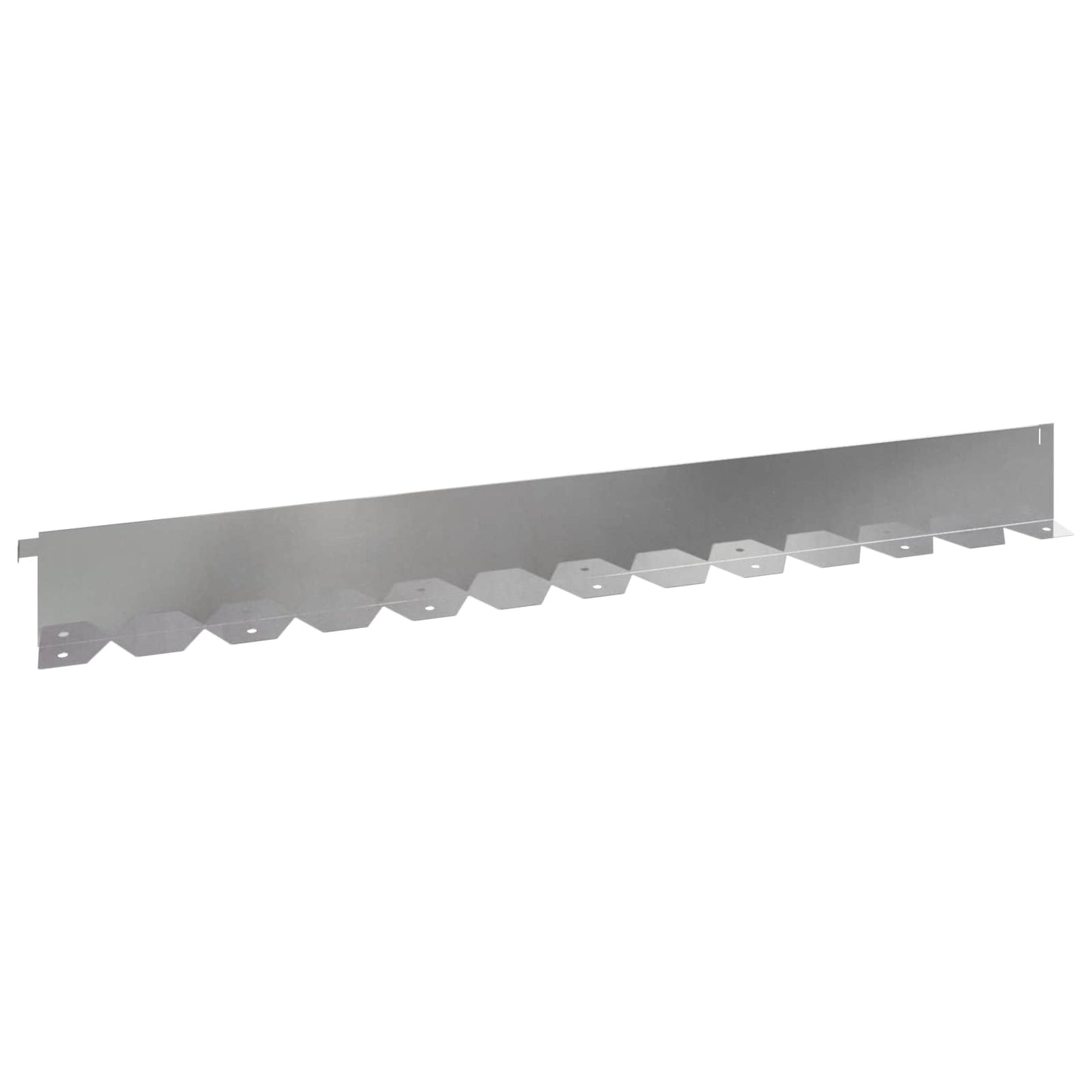 Bordura per Prato 20 pcs 102 x 10 x 4 cm Acciaio Argento | homemem39