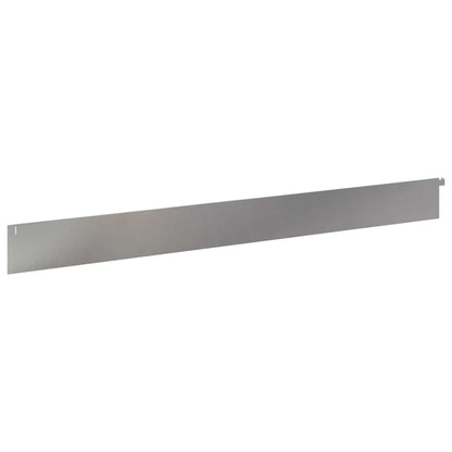 Bordura per Prato 20 pcs 102 x 10 x 4 cm Acciaio Argento | homemem39