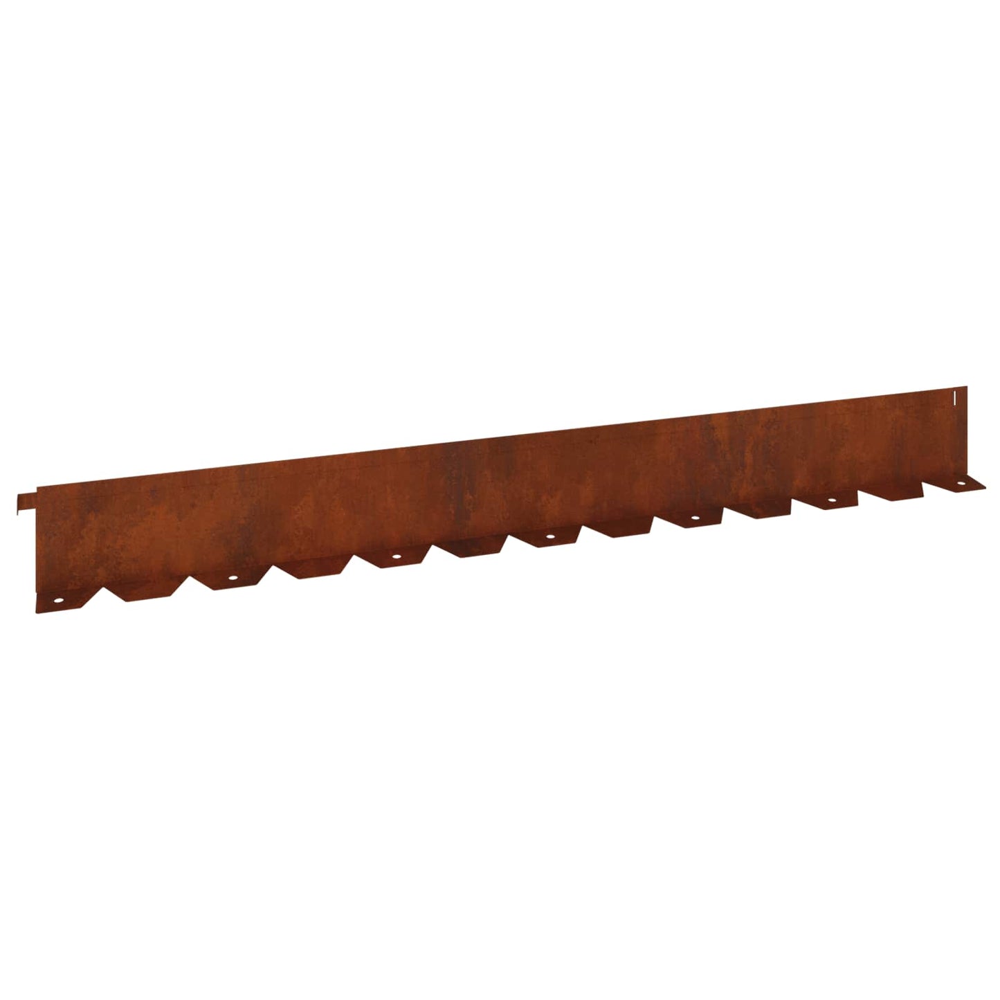 Bordura per Prato 10 pcs 102 x 10 x 4 cm Acciaio Ruggine | homemem39